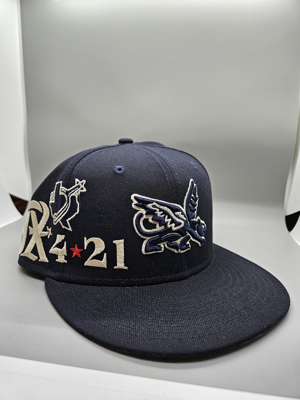 New Era 59FIFTY Texas Rangers Alternate Fitted Hat Size 7 1/2 Red Blue On Field